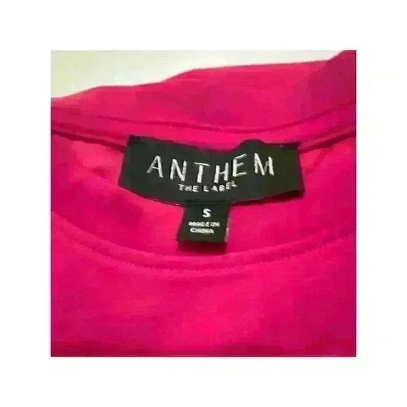 Anthem The Label Fuchsia Balloon Sleeve Mini Dress NWT Size S - Picture 9 of 10